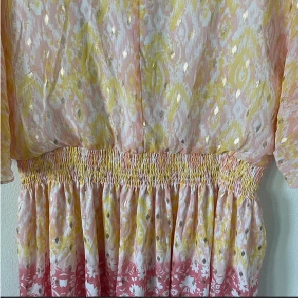 NWT House of Harlow 1960 Floral Metallic Maxi Dress - Picture 7 of 16